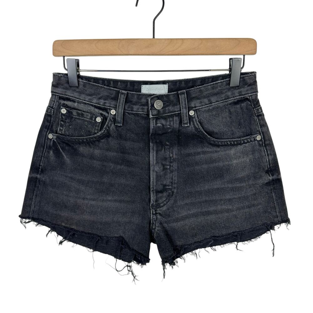 Boyish by HER NWT Billy Hustler Black Cut Off High Rise Button Fly Jean Shorts